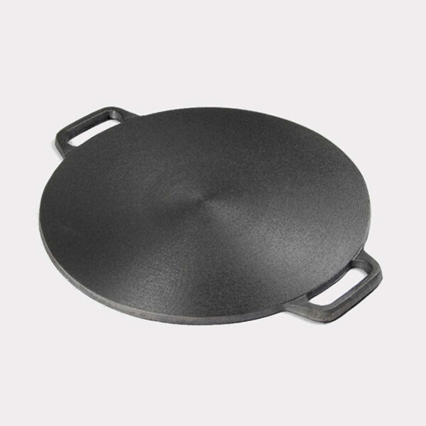 37cm Cast Iron Induction Crepes Pan Baking Cookie Pancake Pizza Bakeware