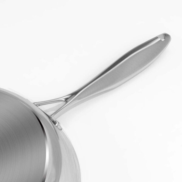 Stainless Steel Fry Pan 26cm 34cm Frying Pan Skillet Induction Non Stick Interior FryPan