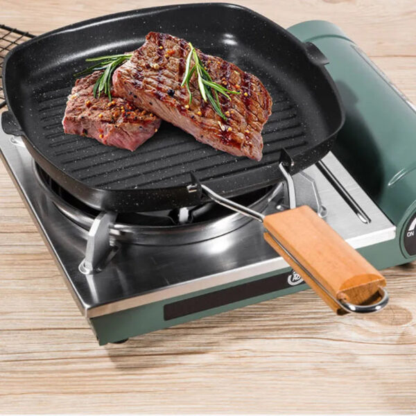 1pc Foldable Iron Steak Skillet