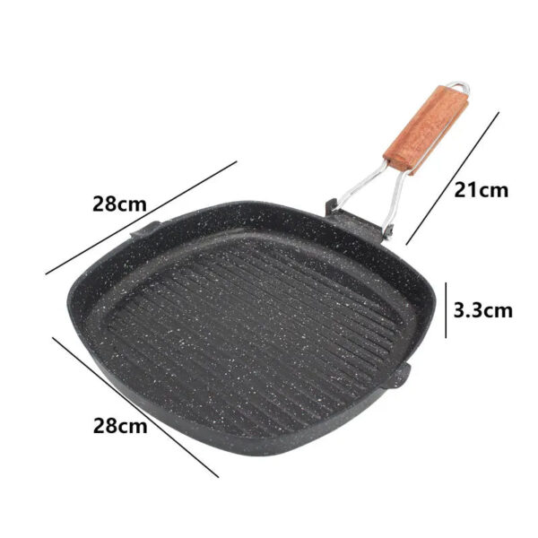 1pc Foldable Iron Steak Skillet