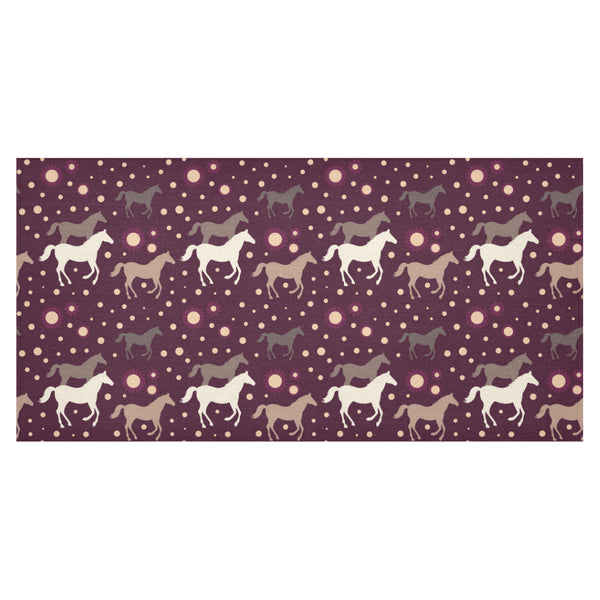 Horse Pattern Background Tablecloth - Vilavase