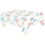 Hand Drawn Windmill Pattern Tablecloth - Vilavase