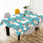 Snowman Chirstmas Pattern Tablecloth - Vilavase