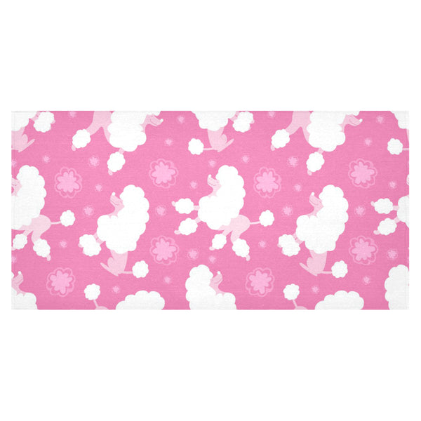 Poodle Pink Theme Pattern Tablecloth - Vilavase