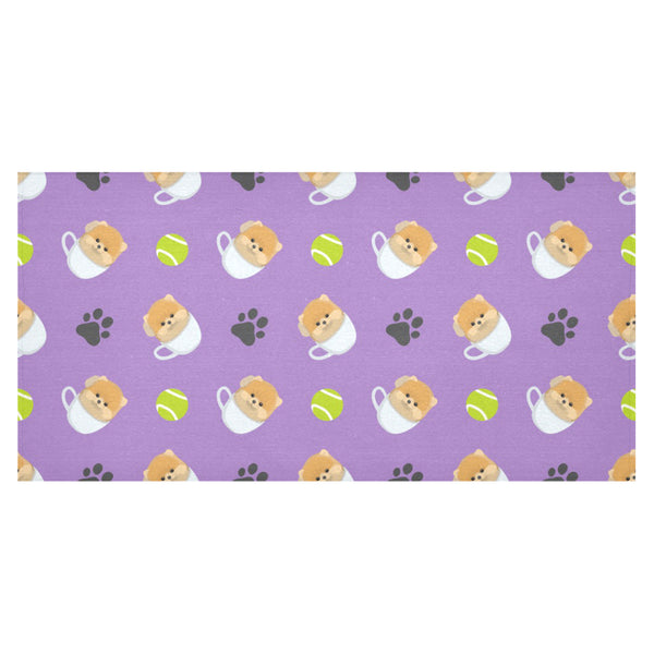 Pomeranian in Cup Pattern Tablecloth - Vilavase