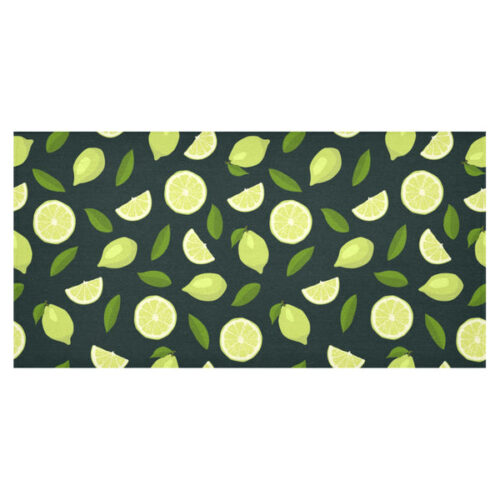 Lime Leaves Pattern Tablecloth - Vilavase