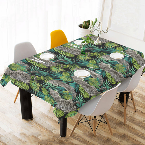 Leopard Leaves Pattern Tablecloth - Vilavase