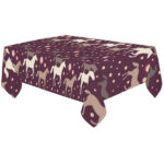 Horse Pattern Background Tablecloth - Vilavase