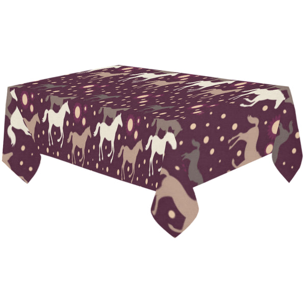 Horse Pattern Background Tablecloth - Vilavase
