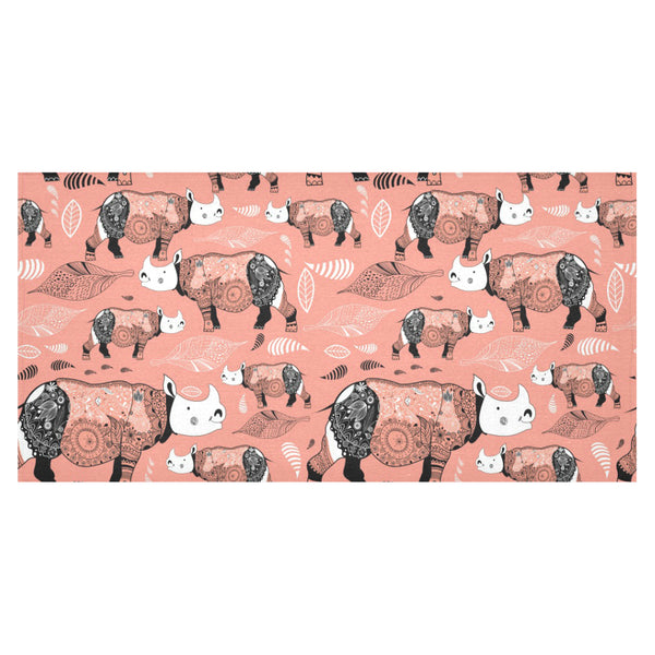 Rhino Tribal Pattern Tablecloth - Vilavase