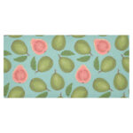 Guava Pattern Green Background Tablecloth - Vilavase