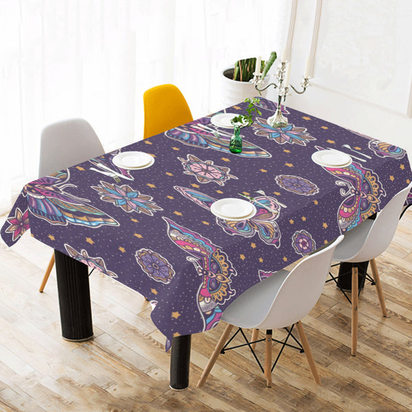 Butterfly Star Pokka Dot Pattern Tablecloth - Vilavase