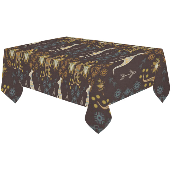 Kangaroo Aboriginal Theme Pattern Tablecloth - Vilavase