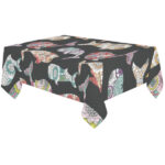 Whale Flower Tribal Pattern Tablecloth - Vilavase