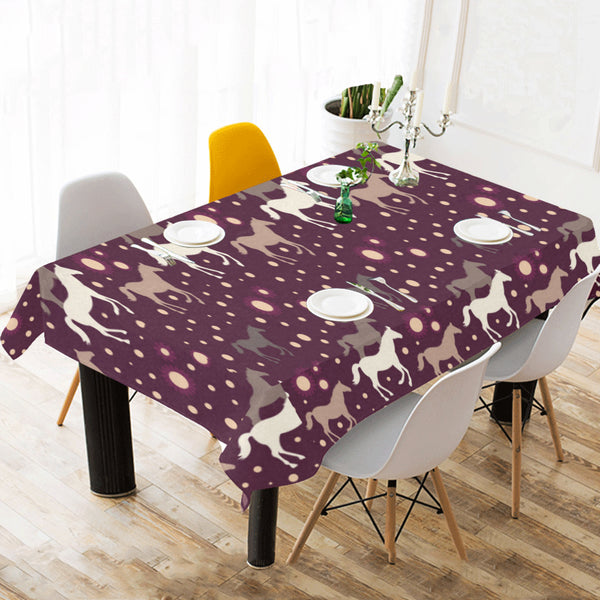 Horse Pattern Background Tablecloth - Vilavase