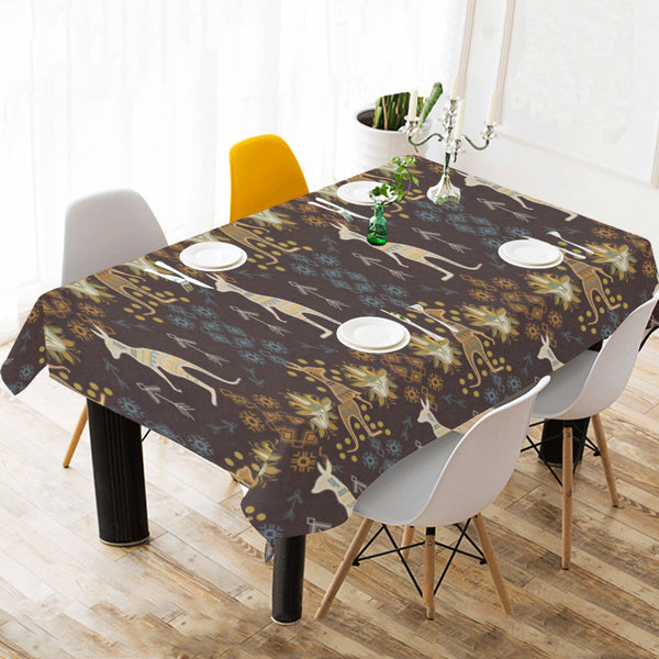 Kangaroo Aboriginal Theme Pattern Tablecloth - Vilavase