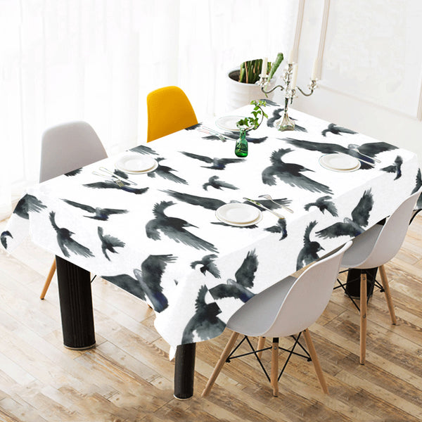 Crow Water Color Pattern Tablecloth - Vilavase