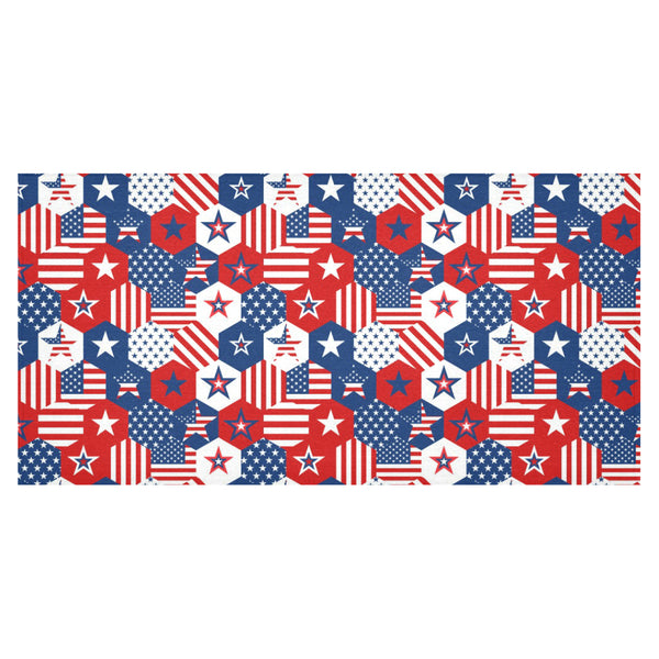 USA Star Hexagon Pattern Tablecloth - Vilavase