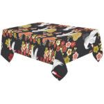 Japanese Crane Pattern Tablecloth - Vilavase