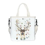 Deer Print Foldable Tote Bag - Vilavase
