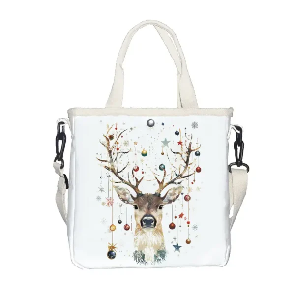 Deer Print Foldable Tote Bag - Vilavase