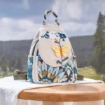 Flower and Butterfly Print Backpack – Fabric Design by Vilavase