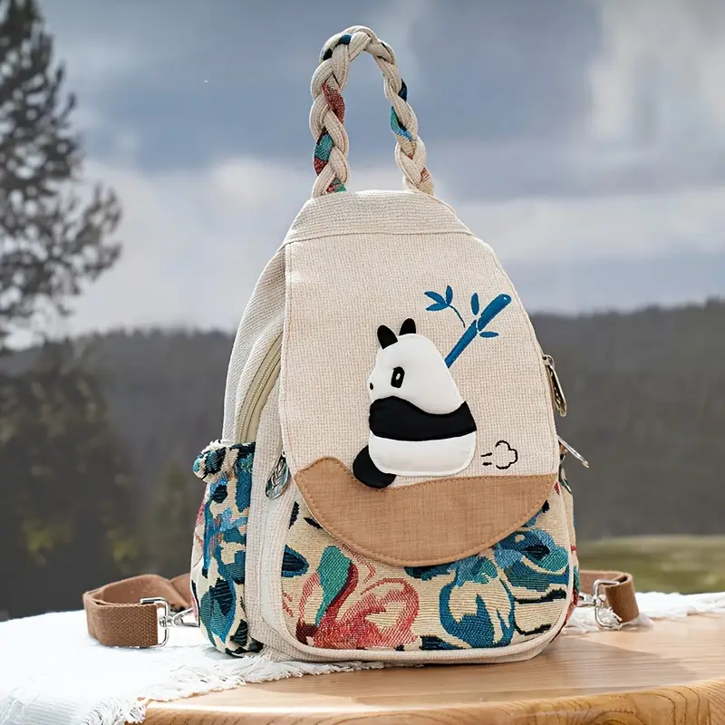 Cute Panda Print Backpack – Fabric Design by Vilavase