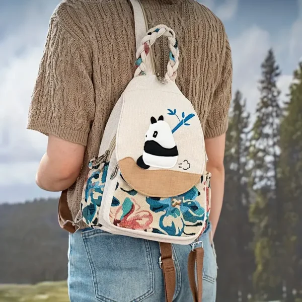 Cute Panda Print Backpack – Fabric Design by Vilavase