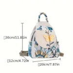 Flower and Butterfly Print Backpack – Fabric Design by Vilavase
