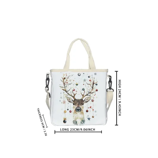Deer Print Foldable Tote Bag - Vilavase