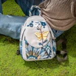 Flower and Butterfly Print Backpack – Fabric Design by Vilavase