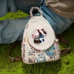 Handmade Girl Print Backpack – Fabric Design by Vilavase