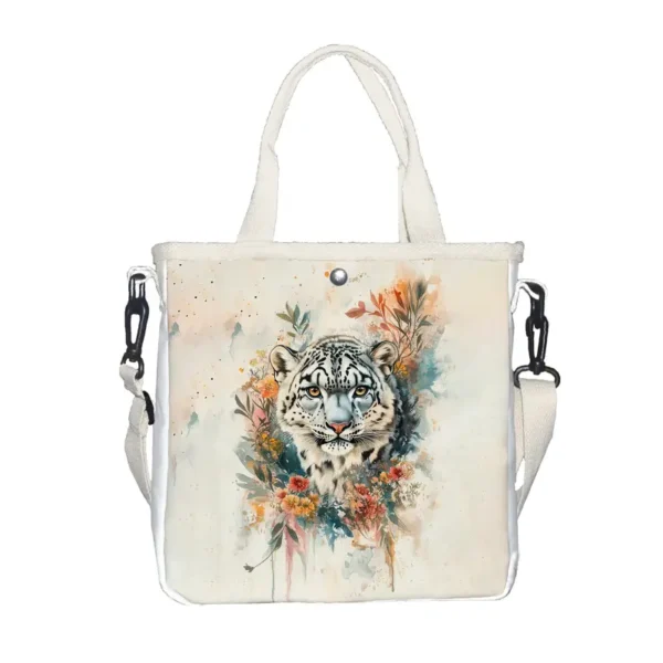 Tiger Print Foldable Tote Bag - Vilavase