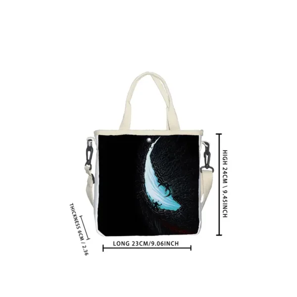 Midnight Glimmer Print Foldable Tote Bag - Vilavase