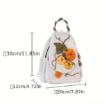 Vintage Pumpkin Print Backpack – Fabric Design by Vilavase