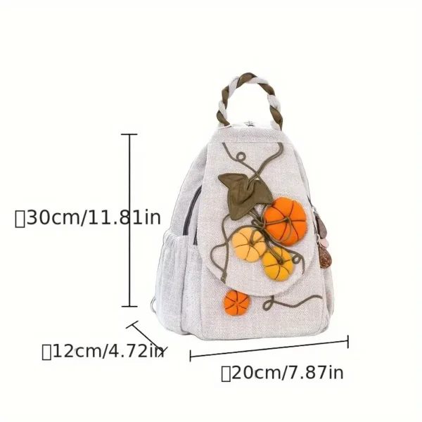 Vintage Pumpkin Print Backpack – Fabric Design by Vilavase