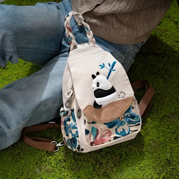 Cute Panda Print Backpack – Fabric Design by Vilavase